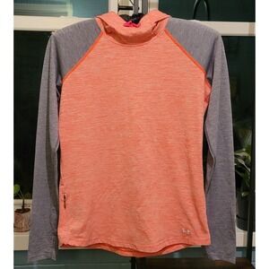 Womens Under‎ Armour HeatGear Hoodie Pullover Running Top Athletic Fitted SM
